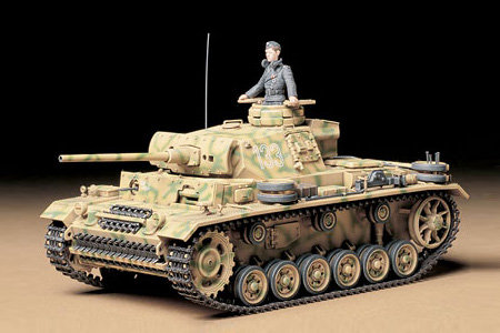 Tamiya, German Panzerkampfwagen III, Model do sklejania, 14+ Tamiya