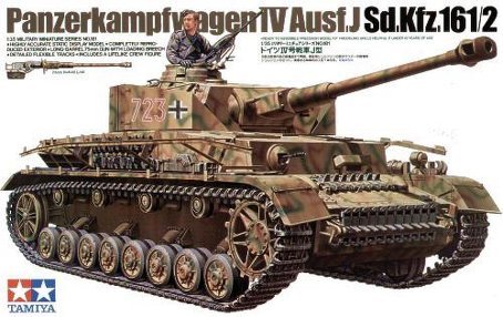 Tamiya, German Panzerkampfwagen IV Ausf. J, Model do sklejania, 14+ Tamiya