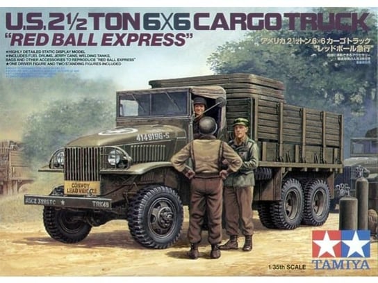 Tamiya, U.S. 2.5-Ton 6x6 Cargo Truck, Model do sklejania, 14+ Tamiya