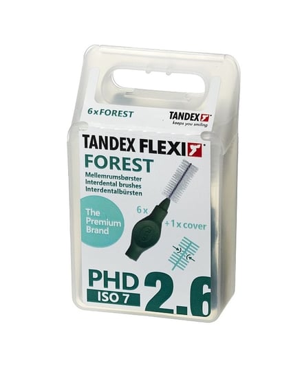 Tandex, Flexi, czyściki międzyzębowe 1,20 x 8,00 mm Forest, 6 szt. Tandex