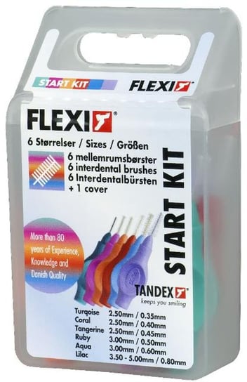 Tandex, Flexi, czyściki międzyzębowe Start Kit Mix, 6 szt. Tandex