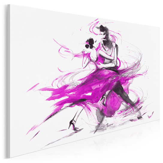 Tango w purpurze - nowoczesny obraz na płótnie - 120x80 cm VAKU-DSGN Nowoczesne obrazy