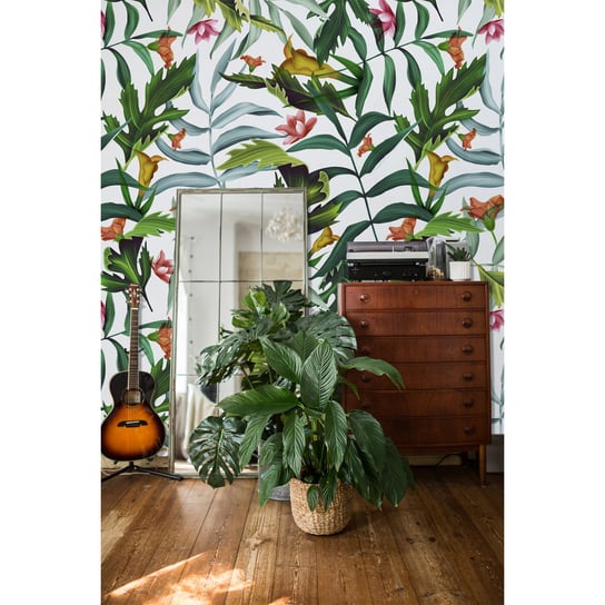 Tapeta flizelina Liście monstera 254x184 cm + klej Coloray