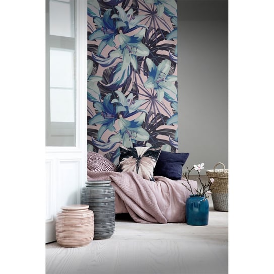 Tapeta flizelina Niebieska lilia 416x254 cm + klej, Coloray Coloray
