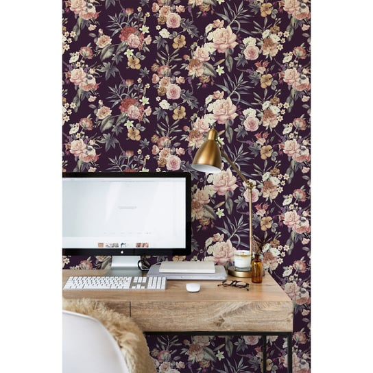 Tapeta flizelinowa Kolorowe kwiaty 250x104 + klej Coloray