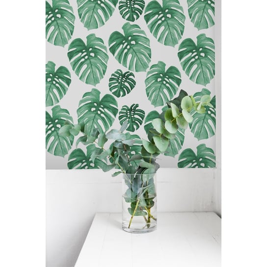 Tapeta flizelinowa Liście monstera 152x104 + klej Coloray