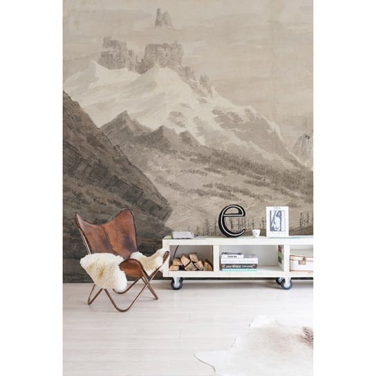 Tapeta flizelinowa Szkicowane góry 254x184 + klej Coloray