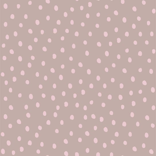 Tapeta Irregular Dots Powder Pink Cappucino Dekornik DEKORNIK