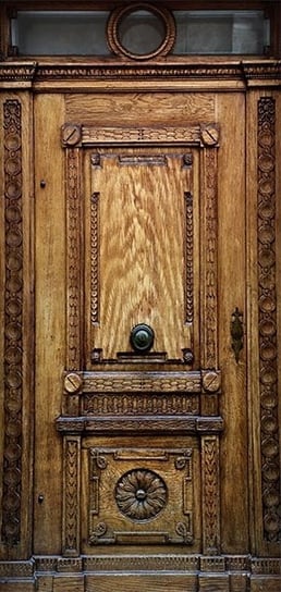 Tapeta na drzwi: Brązowe stare drzwi, 90x210 cm zakup.se