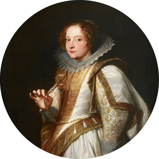 Tapeta samoprzylepna z barokowym portretem "Szlachcianka" - koło 130 cm Artemania