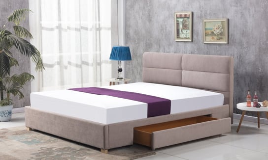 Tapicerowane łóżko Cleto 160x200 cm z szufladą Style Furniture