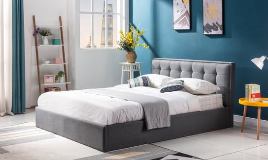 Tapicerowane łóżko z pojemnikiem Olivia 160x200 cm Style Furniture