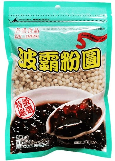 Tapioka, perełki duże czarne 250g - Chi-Sheng Chi-Sheng