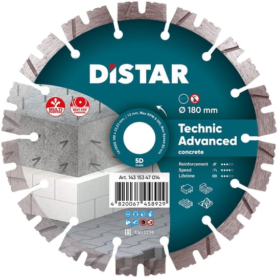 Tarcza diamentowa 180mm Distar Technic Advanced Aristar