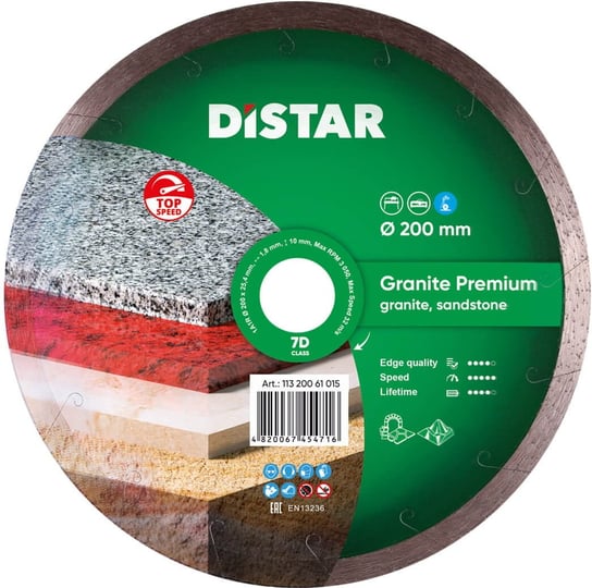 Tarcza diamentowa 200mm Distar Granite Premium Aristar