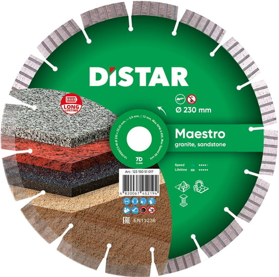 Tarcza diamentowa 230mm Distar Maestro Granit Aristar