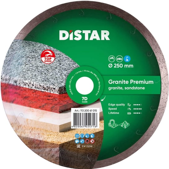 Tarcza diamentowa 250mm Distar Granite Premium Aristar