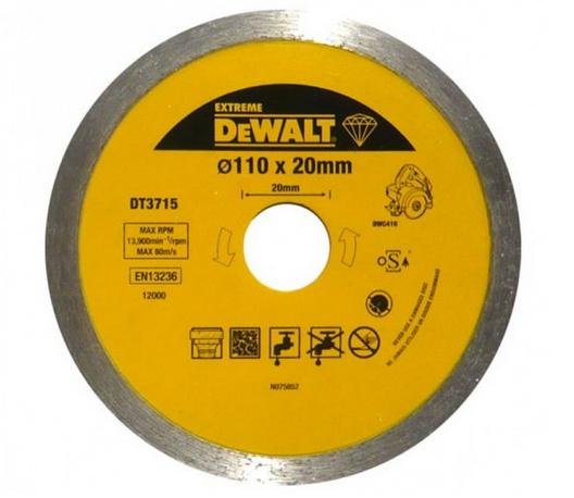 Tarcza diamentowa DEWALT 110x20 mm, DT3715 do DWC410 DeWalt