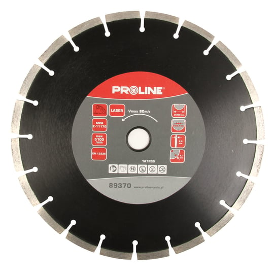 Tarcza diamentowa laser (beton) 300x2.8x8.7x25.4 Proline Proline