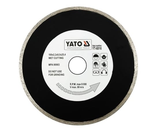 Tarcza diamentowa pełna YATO 6017, 200x25,4 mm YT-6017 Yato