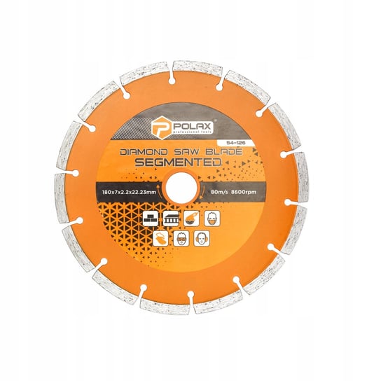 Tarcza diamentowa Segment do betonu kostki kamienia180x7x2.2x22.23 Polax Polax