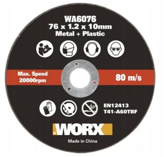 Tarcza do cięcia metalu 76mm WORX WA6076.3 3szt. WORX