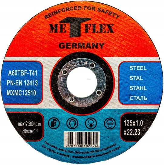 TARCZA DO CIĘCIA METALU TARCZE 125x1,0 MET-FLEX Inna marka
