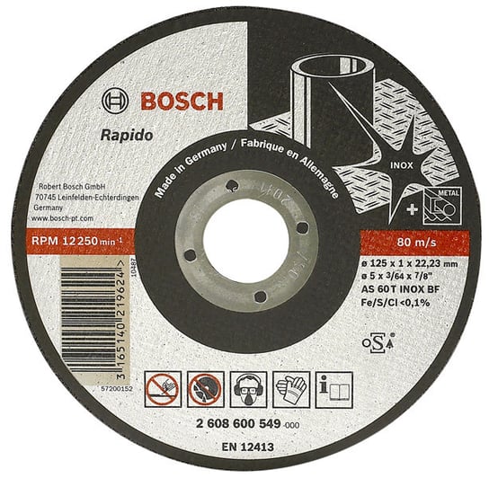Tarcza do metalu BOSCH 2608600549, 125x22,23 mm Bosch