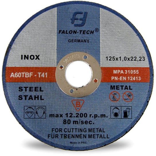 TARCZE TARCZA 125x1,0 mm DO CIĘCIA METALU STALI FA Falon-Tech