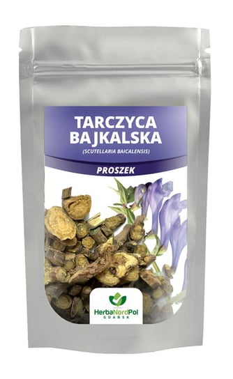 Tarczyca bajkalska Korzeń Bajkalina, Scutellaria baicalensis 200G PROSZEK A Herbanordpol