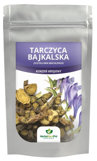 Tarczyca bajkalska Korzeń Cięty Bajkalina, Scutellaria baicalensis 100G Herbanordpol