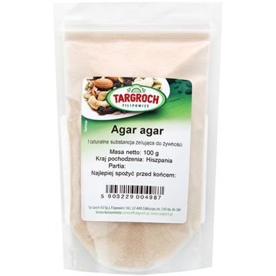Targroch, Naturalna substancja żelująca do żywności Agar agar, 100 g Targroch