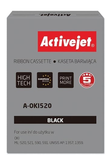 Taśma ACTIVEJET A-OKI520 Supreme, czarny, 9002315 Activejet