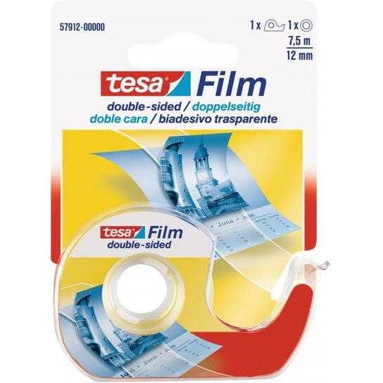 Taśma biurowa TESAfilm Dwustronna 7.5m x12mm 57912-00000-01 TESA