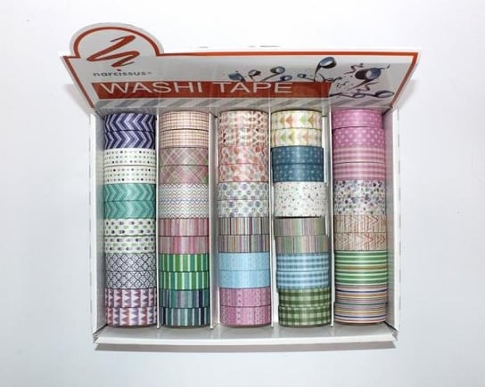 Taśma dekoracyjna, Washi Tape, 60 sztuk Narcissus