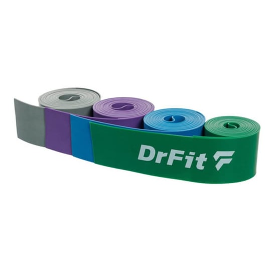 Taśma do terapii kompresyjnej uciskowej i ćwiczeń Floss Band zestaw 4 szt. taśm DrFit DrFit