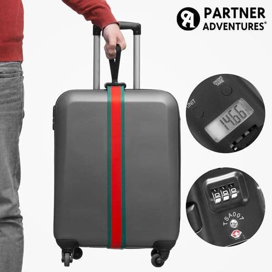 Taśma do walizek z wagą i kodem bezpieczeństwa Partner Adventures InnovaGoods