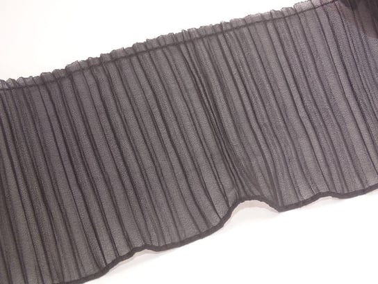 Taśma elastyczna plisowana żorżeta 12 cm ( 1 mb ) Czarna Dystrybutor Kufer