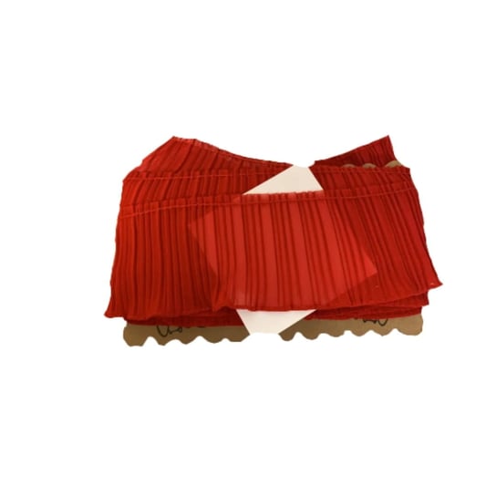 Taśma elastyczna plisowana żorżeta 8 cm ( 1 mb ) Czerwona Dystrybutor Kufer