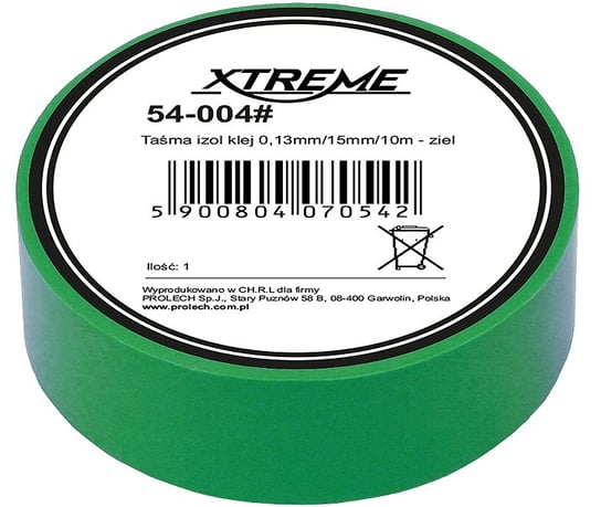 Taśma izolacyjna XTREME zielona 10m Xtreme