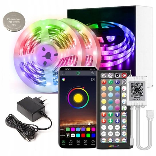 Taśma Led 40M Rgb 5050 Aplikacja Na Telefon Bluetooth Zasilacz Pilot 24V Inna marka