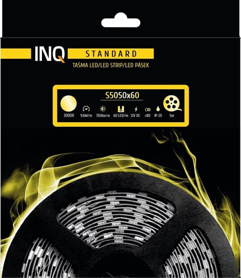 Taśma LED INQ S5050-60-20-WW-5, 9,6 W, 5 m INQ