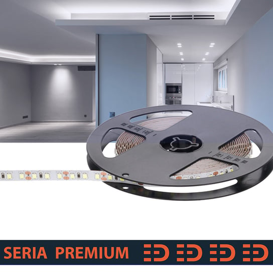 Taśma LED Premium 12V 120led 9000-10000K SMD2835 (rolka 40m) Prescot
