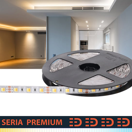 Taśma LED Premium 12V 60led CCT 2in1 SMD5050 Tunable White rolka 5m Prescot