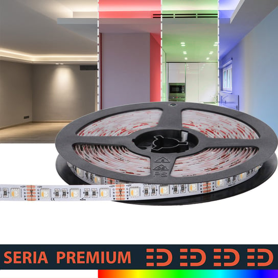 Taśma LED Premium 12V 60led RGB+NW 4w1 SMD5050 z 3letnią gwarancją Inna marka