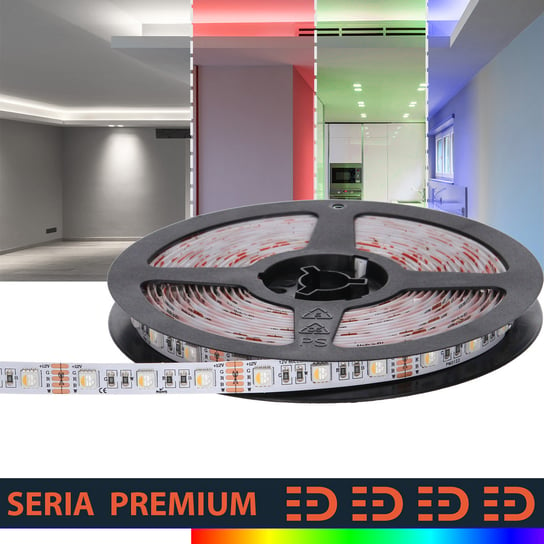 Taśma LED Premium 12V 60led RGB+W 4w1 SMD5050 z 3letnią gwarancją Inna marka