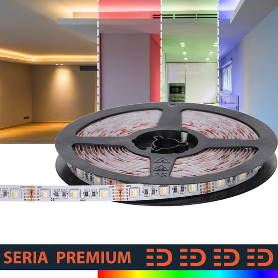 Taśma LED Premium 12V 60led RGB+WW 4w1  SMD5050 (5) PL3Y Prescot
