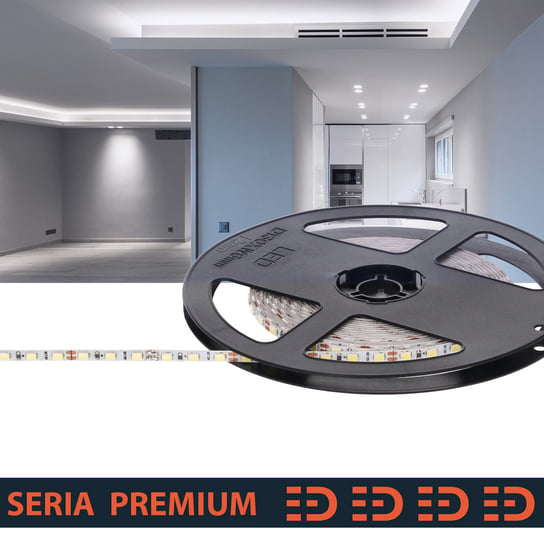 Taśma LED Premium 12V Slim 4mm 120led 6500K 1000lm SMD2835 z 3letnią gwarancją Inna marka