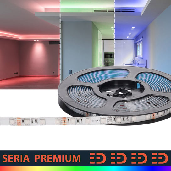 Taśma LED Premium IP63 12V 60led RGB SMD5050 (5m) Prescot