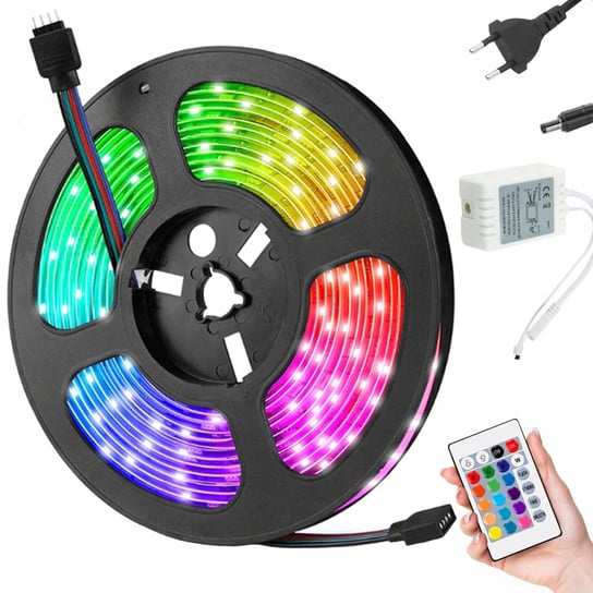 Taśma Led Smd 5050 Rgb Zestaw Pilot 5M Wodoodporna VERK GROUP